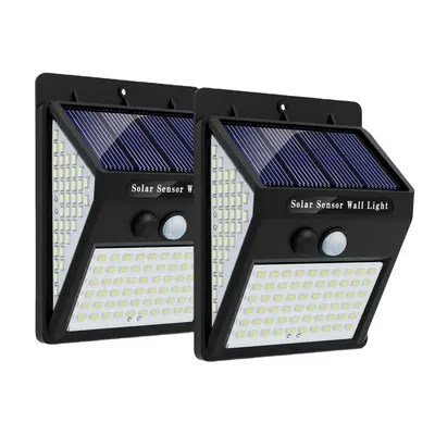 Solar Powered Security Light, Outdoor Motion-Sensor Light, Waterproof Solar Powered Wall Light with 3 Modes for Garden Fence ...