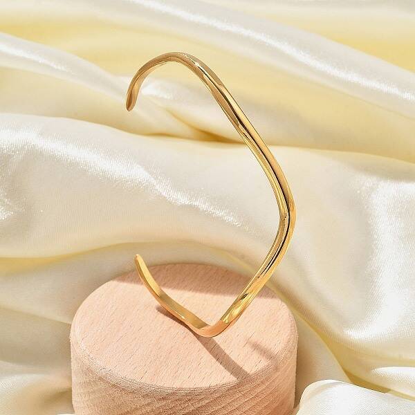 304 Stainless Steel Cuff Bangles for Women