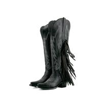 Brandy Tall Fringe Wide Calf Friendly Snip Toe Cowgirl Boot FINAL SALE