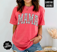 Mama Shirt Comfort Colors, Mother's Day Gift for Mom, Mama Varsity Letters Shirt, Cute Mom Shirt, Oversized Mama Tshirt