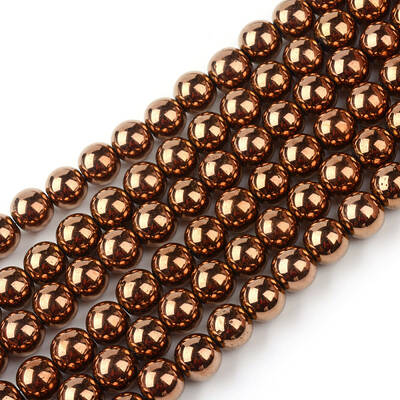Non-magnetic Synthetic Hematite Beads Strands