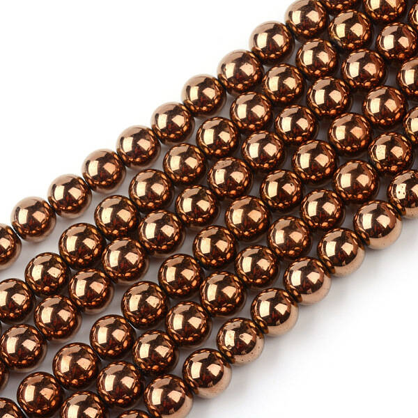 Non-magnetic Synthetic Hematite Beads Strands