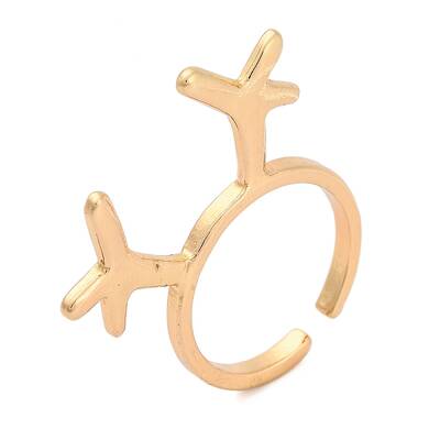 Christmas Deer Alloy Open Cuff Rings for Women