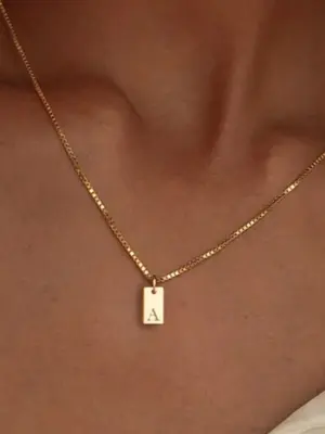 Minimalist Elegant Letter Necklace As Gift, Trendy Charm Necklace, Clavicle Chain Necklace, Vintage Jewelry As Gift for Boyfr...