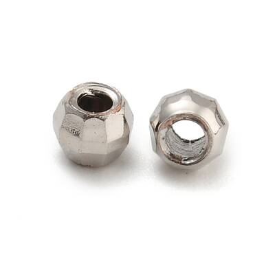 Rack Plated Round Brass Beads