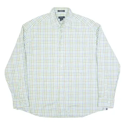 GANT Ohio Oxford Mens Shirt Blue Check Long Sleeve 2XL