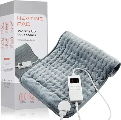 Heating Pad for Back Pain Relief & Cramps, 6 Heat Settings Electric Blanket with Auto Shut Off, Electric Heated Pad for Women...