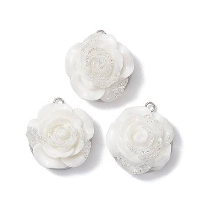 304 Stainless Steel & Opaque Resin Pendants