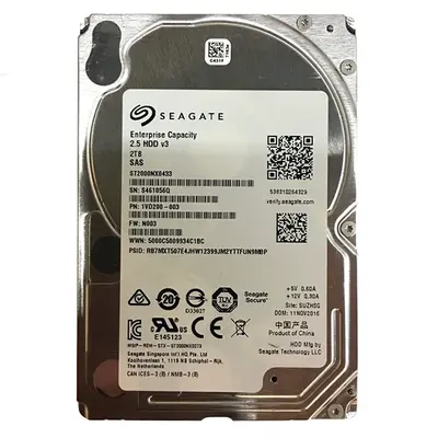 ST2000NX0433 Seagate 2TB 12Gb/s SAS 7200 2.5-inch 128MB Hard Drive