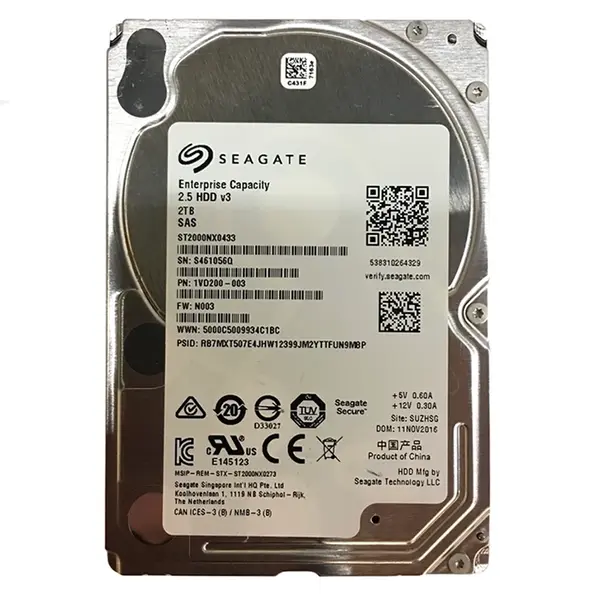 ST2000NX0433 Seagate 2TB 12Gb/s SAS 7200 2.5-inch 128MB Hard Drive