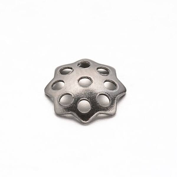 Tarnish Resistant Multi-Petal Flower 304 Stainless Steel Bead Caps