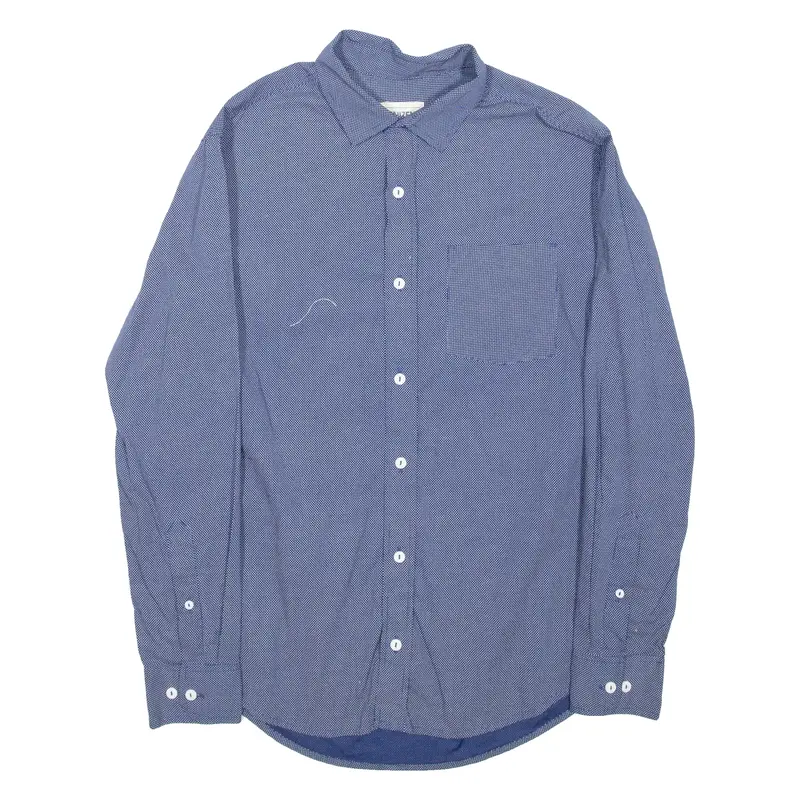 LEVI'S DENIZEN Mens Shirt Blue Spotted Long Sleeve S