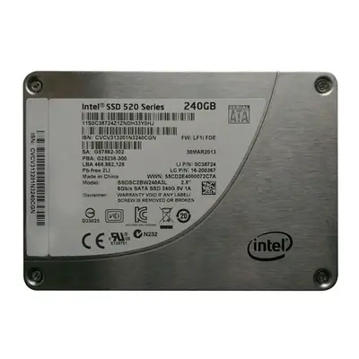 Intel SSDSC2BW240A3L | 520 240GB Multi-Level Cell SATA 6Gb/s 2.5-Inch Solid State Drive
