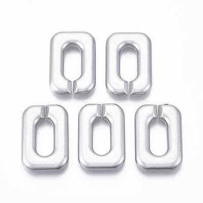 Spray Painted CCB Plastic Linking Rings