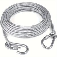 Stainless Steel Wire Rope, Dog Chain, Pet Traction Rope, Large and Medium-sized Dog Anti-bite Thickened Strong Chain, Suitabl...