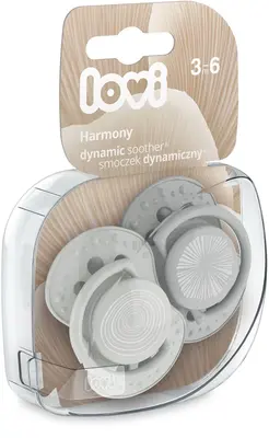 LOVI Harmony 3-6m pacifier 2 pieces