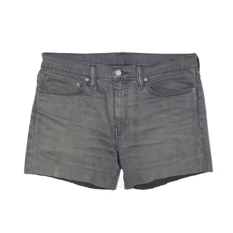 LEVI'S 511 Cut Off Grey Regular Denim Shorts Womens M W34
