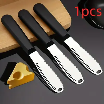 Stainless Steel Butter Spreader, 1 Count Mental Butter Knife, Reusable Cheese Spreader, Household Butter Spreader Knife for C...