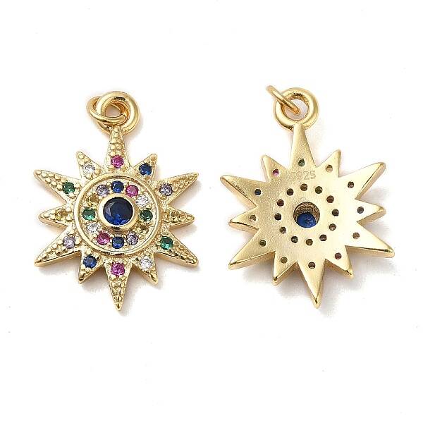 925 Sterling Silver Micro Pave Cubic Zirconia Pendants