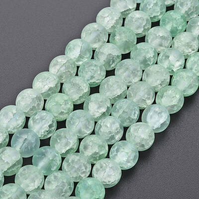 Crackle Glass Beads Strands