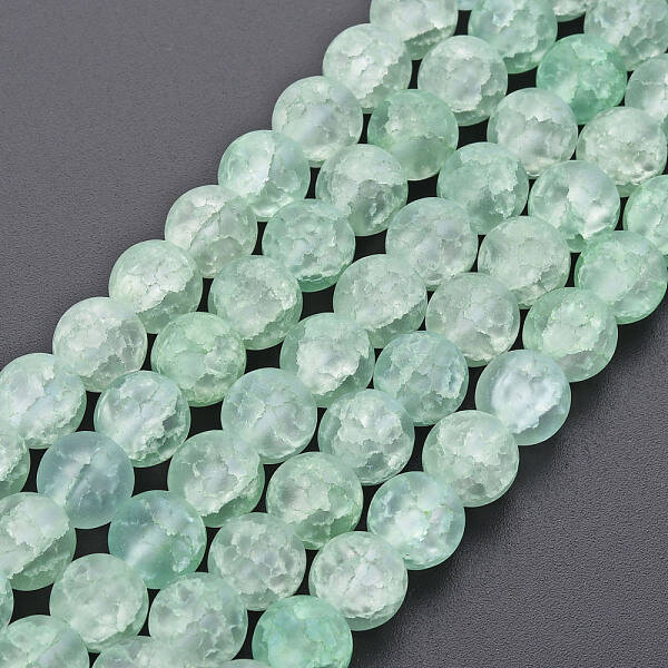 Crackle Glass Beads Strands