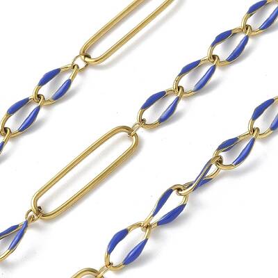 304 Stainless Steel Enamel Figaro Chains