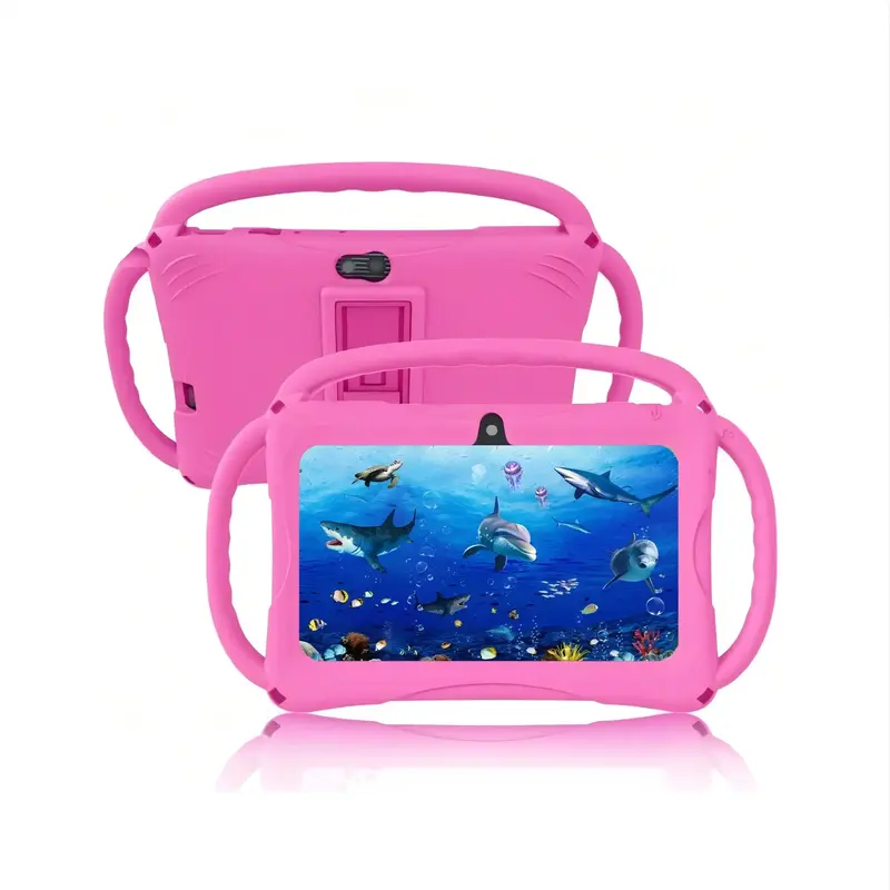 7 Inch Android 12 Tablet, 1 Count 2GB RAM 32GB ROM Tablet with Shockproof Case, Parental Control Tablet, Educational Tablet f...