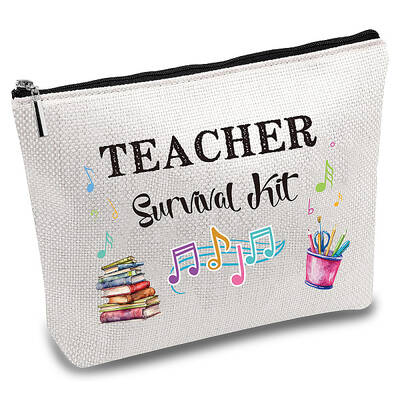 Teachers' Day Polycotton Custom Canvas Storage Bags