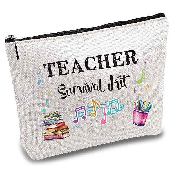 Teachers' Day Polycotton Custom Canvas Storage Bags