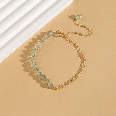 Elegant Glass Beads Link Bracelets