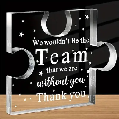 Acrylic Clear Desk Plaque, Boss Appreciation Gift, Thank You Boss Lady Paperweight Gifts, Acrylic Sign for Home Office, Boss ...