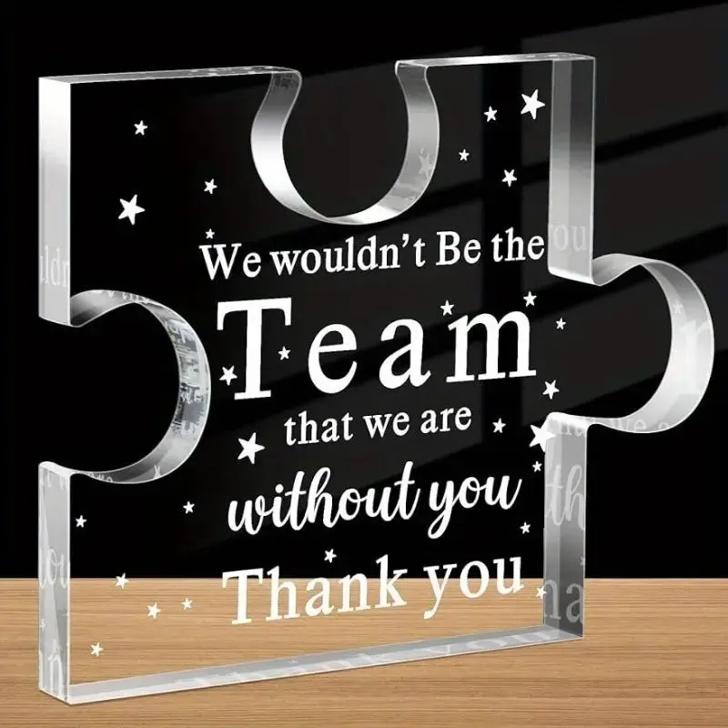 Acrylic Clear Desk Plaque, Boss Appreciation Gift, Thank You Boss Lady Paperweight Gifts, Acrylic Sign for Home Office, Boss ...