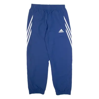 ADIDAS Mens Track Pants Blue Tapered M W30 L30