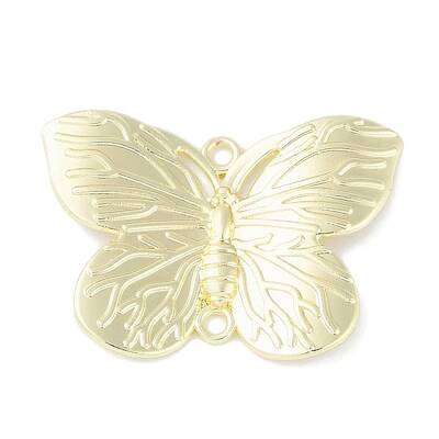 Rack Plating Alloy Butterfly Connector Charms