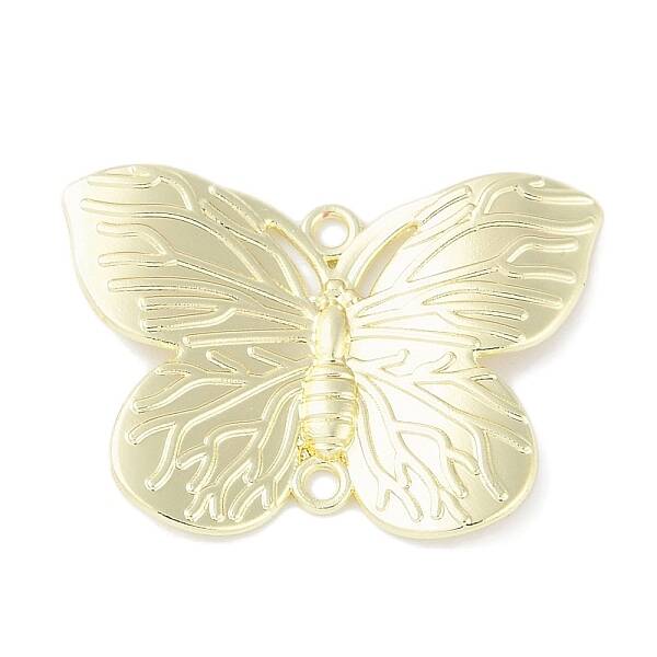 Rack Plating Alloy Butterfly Connector Charms