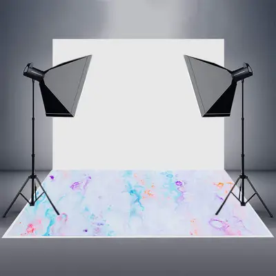 Fantasy Bubble Marble Texture Rubber Floor Mat - Aperturee