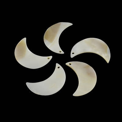 Moon Freshwater Shell Pendants