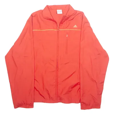 ADIDAS Mesh Lined Womens Track Jacket Orange L