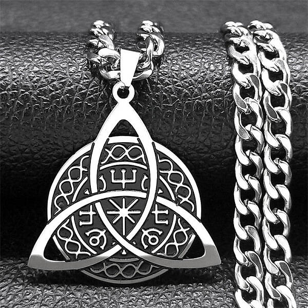 304 Stainless Steel Enamel Pendant Necklaces