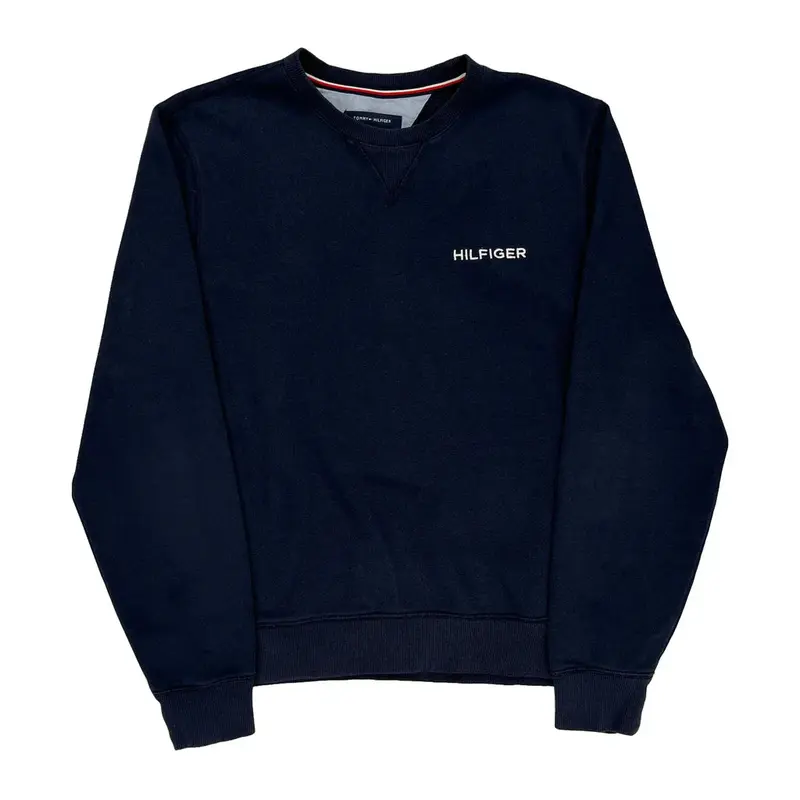 Tommy Hilfiger Sweatshirt - Medium Navy Cotton Blend