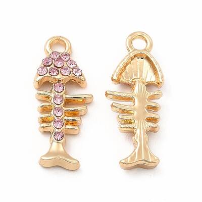 Rack Plating Eco-friendly Alloy Rhinestone Pendants