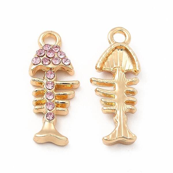 Rack Plating Eco-friendly Alloy Rhinestone Pendants