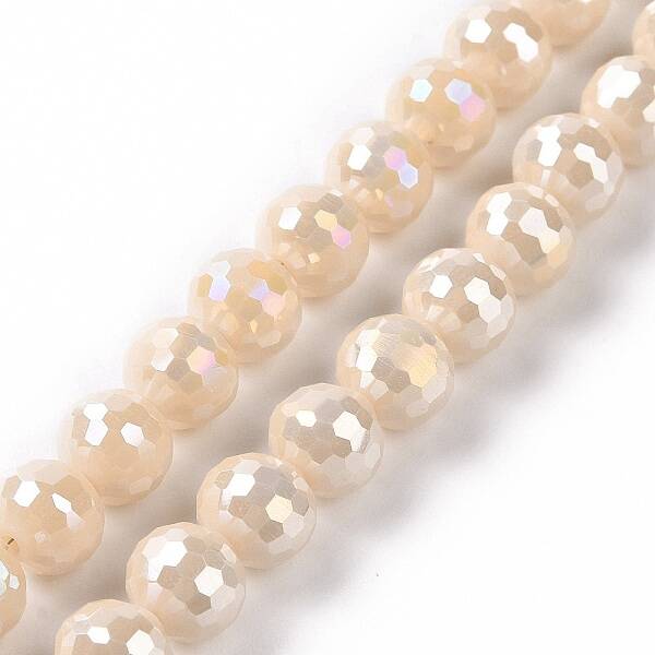 Electroplate Glass Beads Strands
