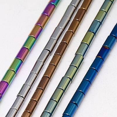 Electroplate Non-magnetic Synthetic Hematite Beads Strands