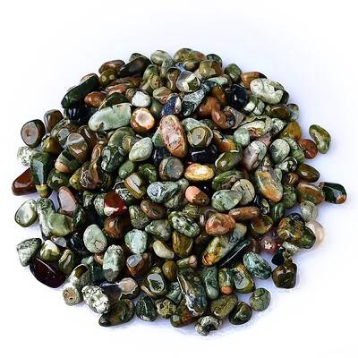 Natural Rhyolite Jasper Tumbled Chips