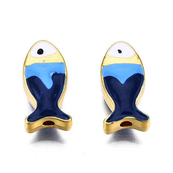 Rack Plating Alloy Enamel Beads