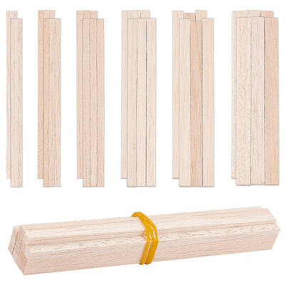 74Pcs 6 Style Wood Sticks