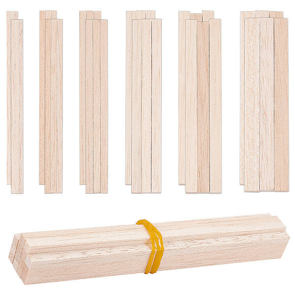 74Pcs 6 Style Wood Sticks