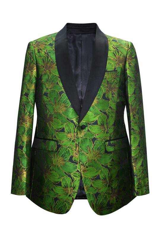 Paisley-501 Green - Mens Wholesale Blazers