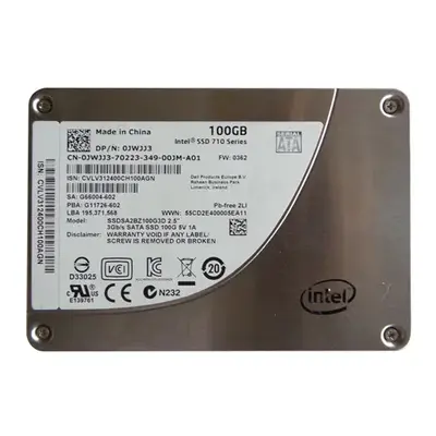 JWJJ3 Dell 100GB Multi-Level Cell SATA 6Gb/s Hot-Pluggable 2.5-Inch Solid State Drive for PowerEdge Servers